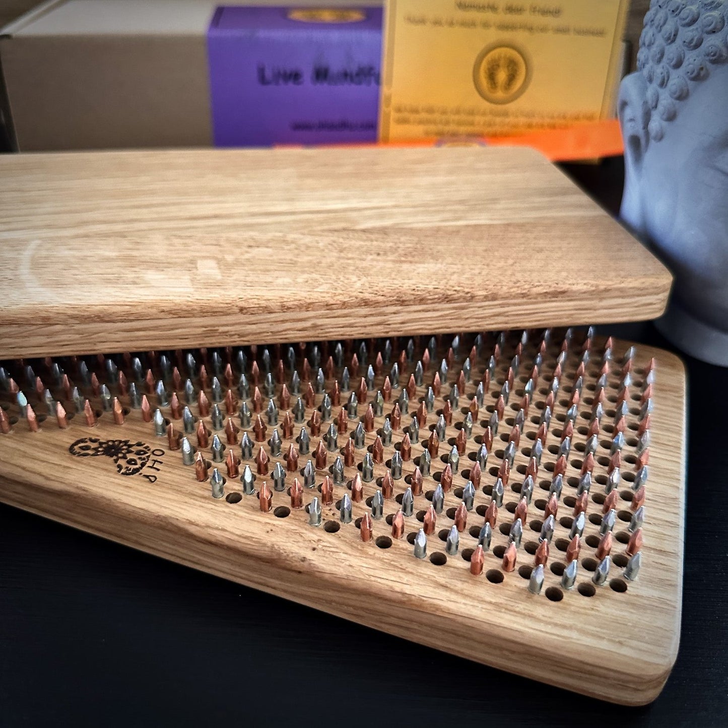 Sadhu board with copper and galvanized nails, step 8mm, Mix Copper