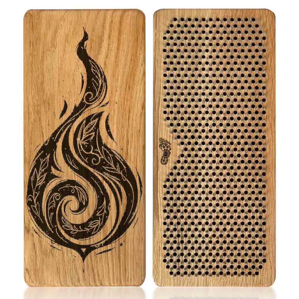 sadhu board for beginners from oak with fire engraving