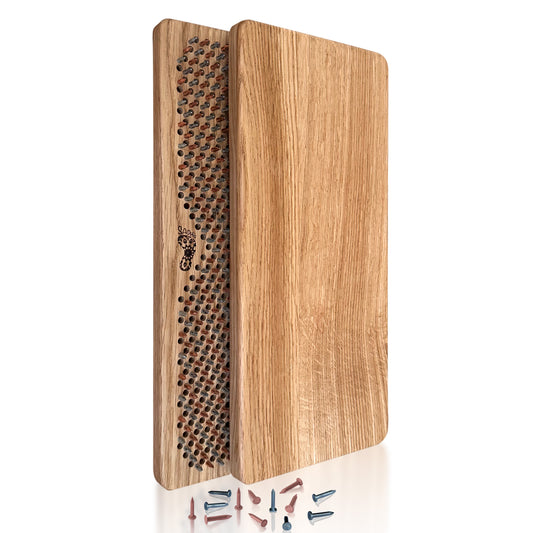 sadhu board 8 mm for beginners from natural oak with copper nails mixed with galvanized ones