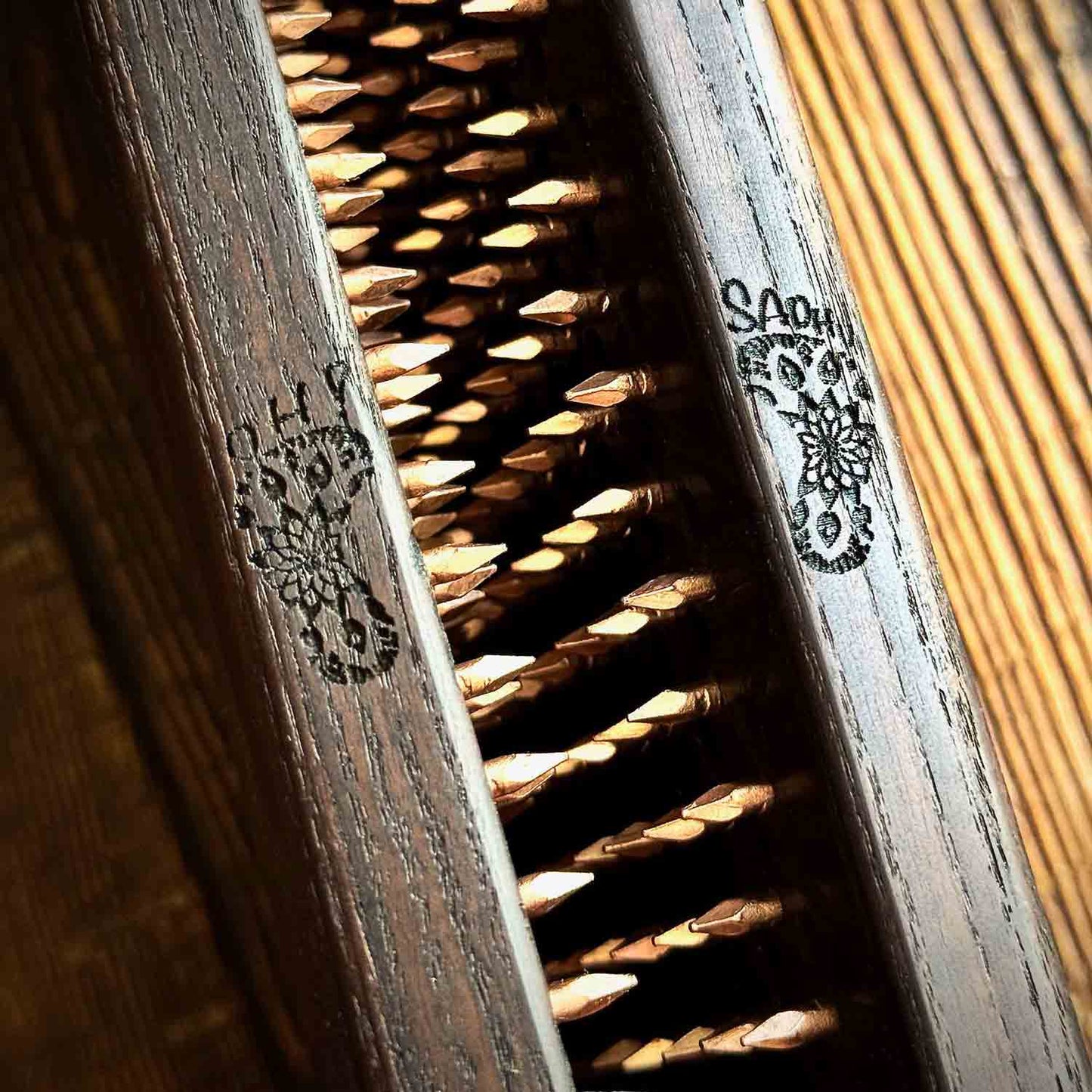 coipper nails sadhu board almost closed with  feet logo oh sadhu engraving