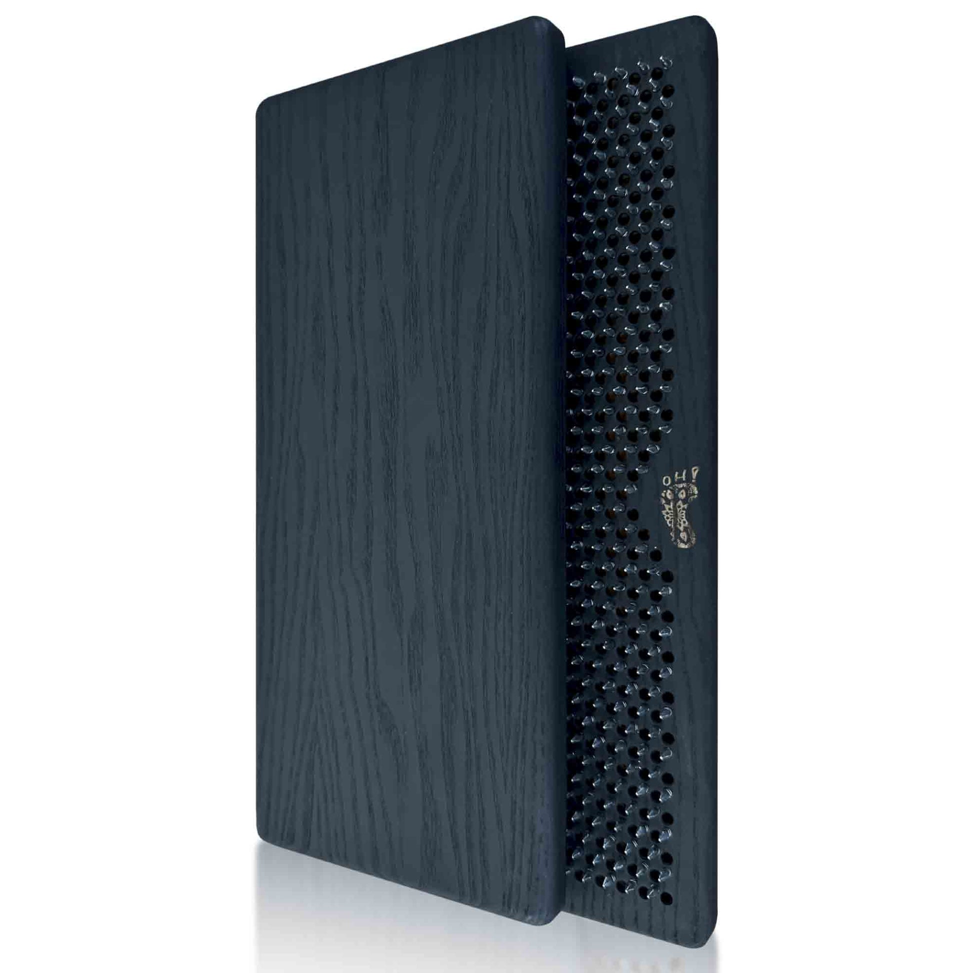 sadhu board for beginners with nails step 8 mm (0.31 inches), made from natural ash in black color