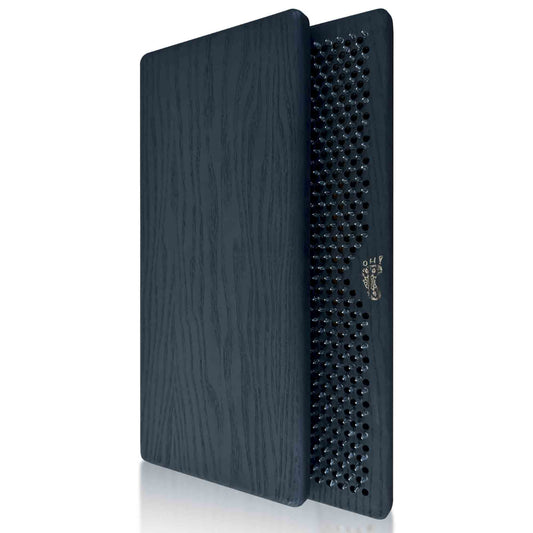 sadhu board for beginners with nails step 8 mm (0.31 inches), made from natural ash in black color
