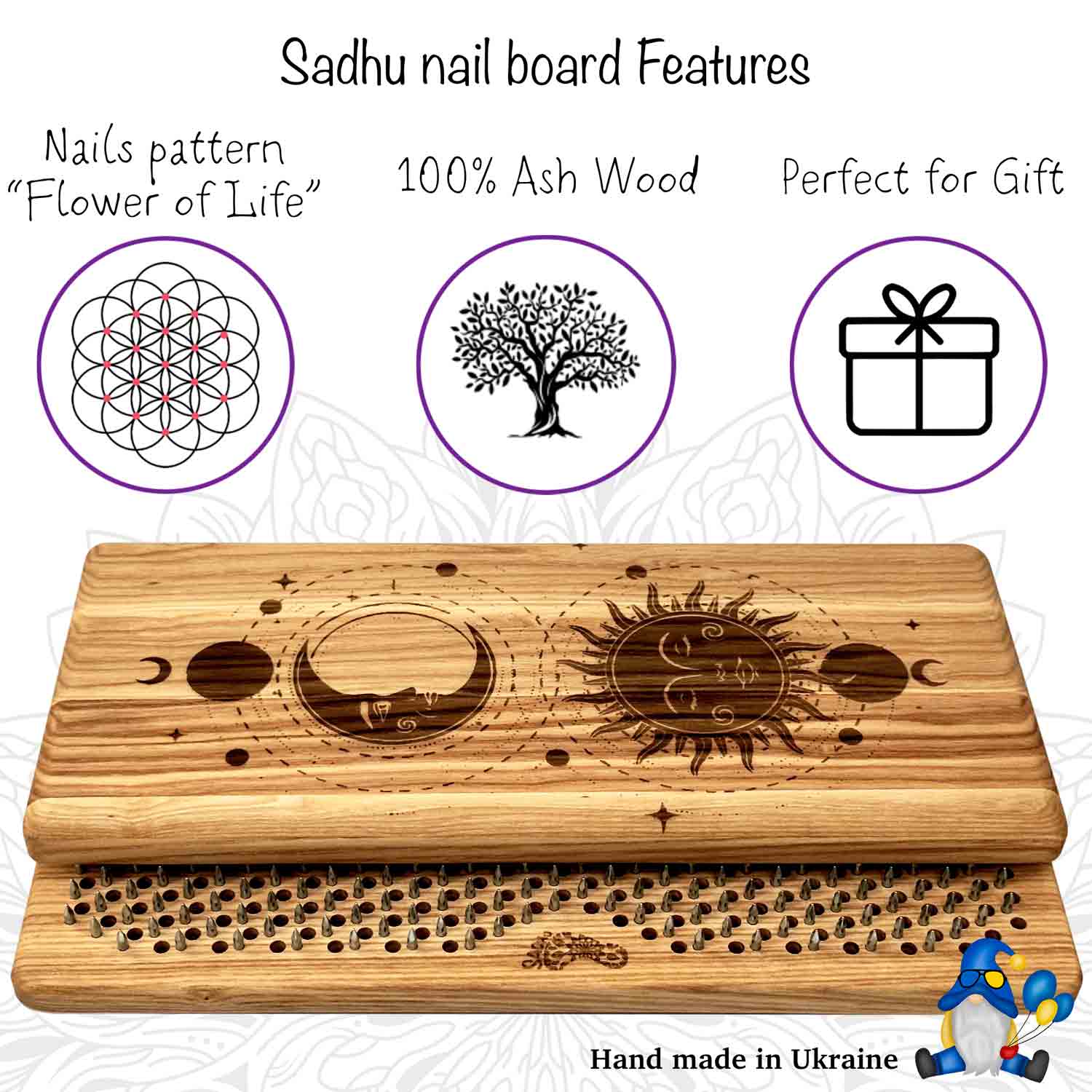 Features of nail board for beginners. Hand made in Ukraine