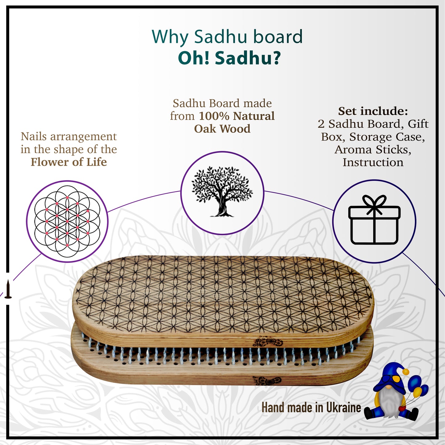 features of sadhu board oh! sadhu. two folded sadhu boards nails