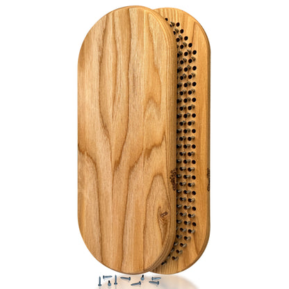 sadhu board with nails from ash wood in oval shape