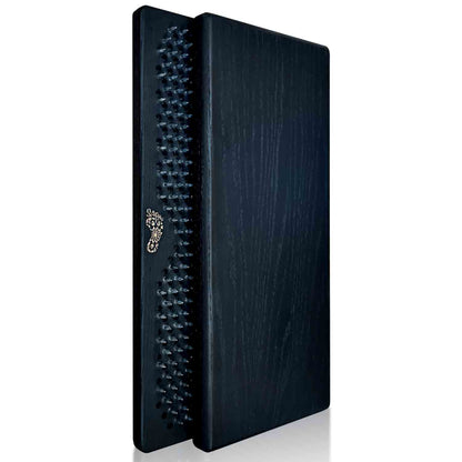 Black Sadhu board with nails for standing meditation and grounding practice