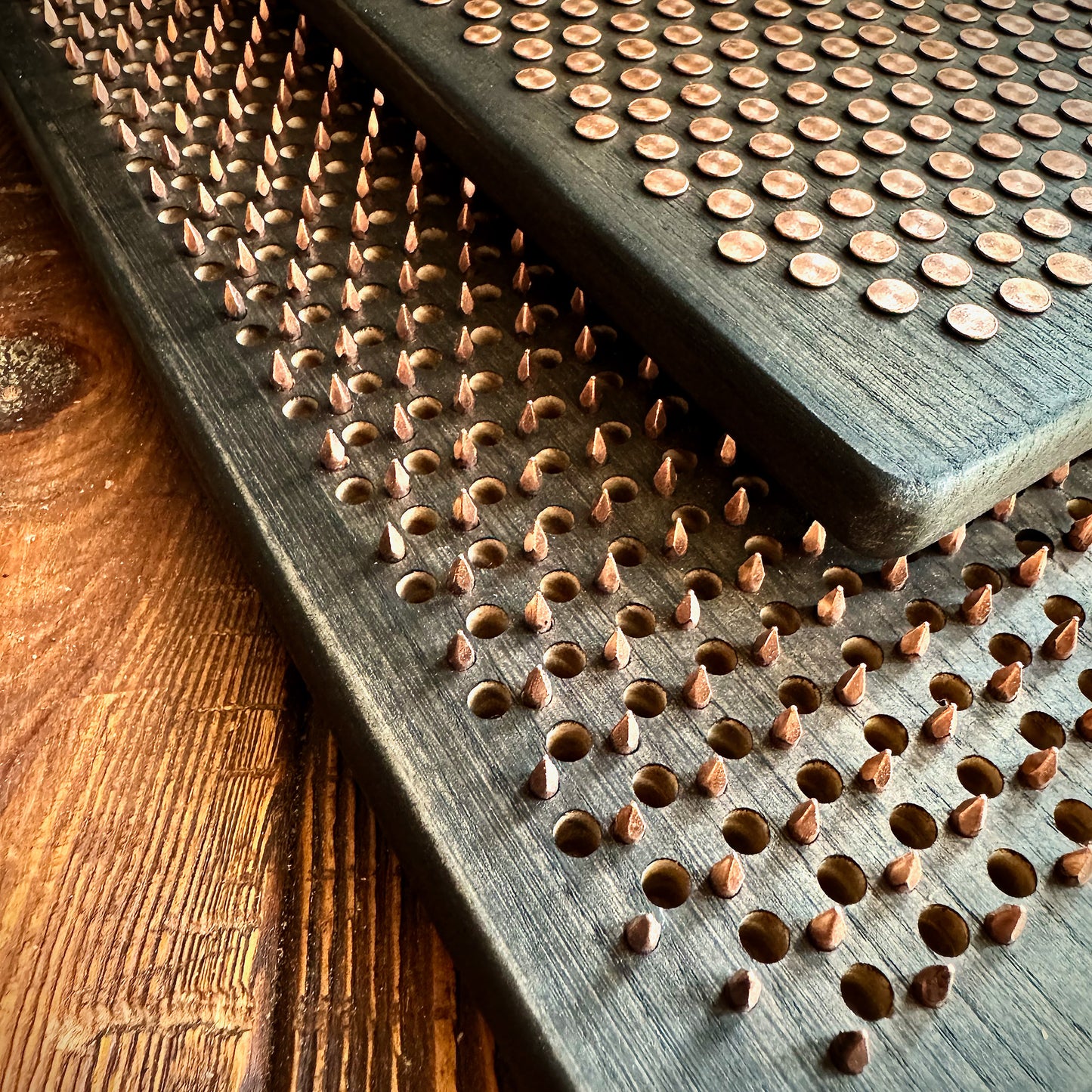 Sadhu board Copper nails, 100% Ash wood, step 10mm, Askeza Copper Black