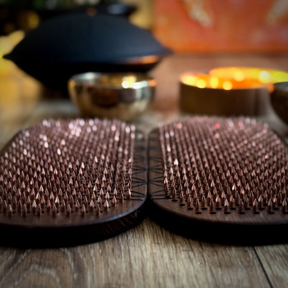 copper nails sadhu board in natural brown color from thermal ash