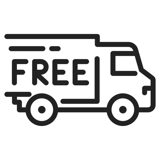 icon of car with free shipping