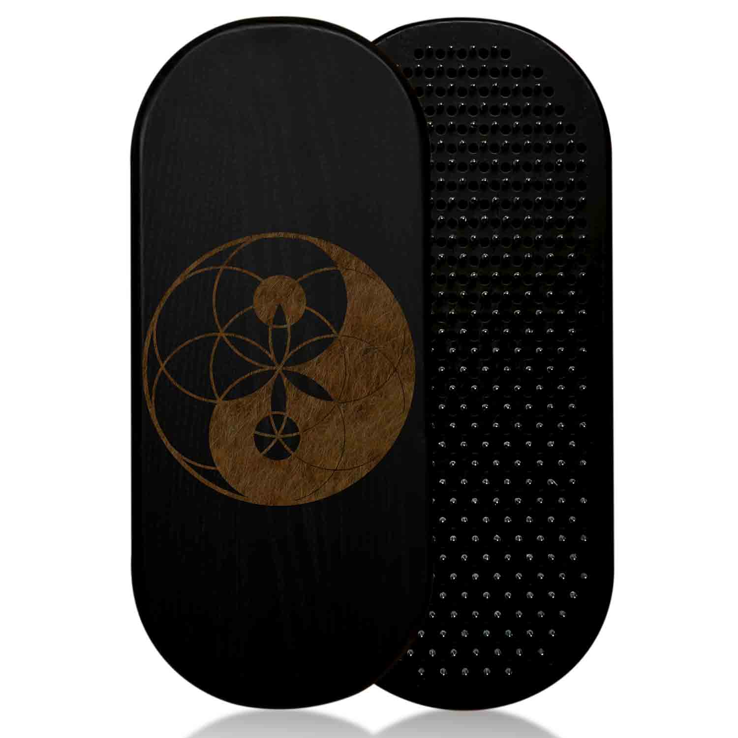 sadhu board for beginners with yin yang and flower of life design