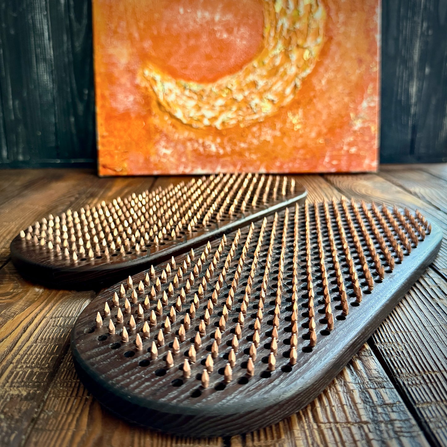 Sadhu board copper nails made from thermalash