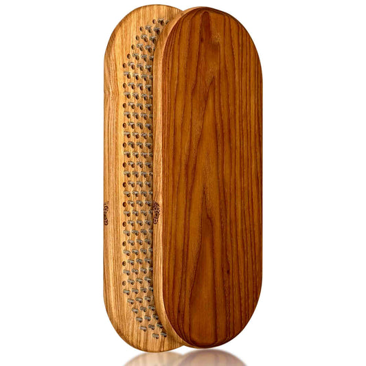 sadhu nail boards for yoga and meditation on a white background